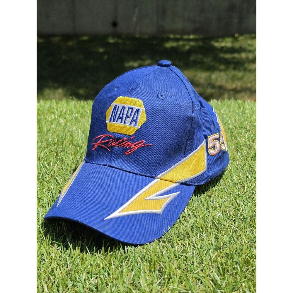 NAPA Racing Hat Cap Blue StrapBack 55 Toyota Michael Waltrip NASCAR NWOT Adjusta